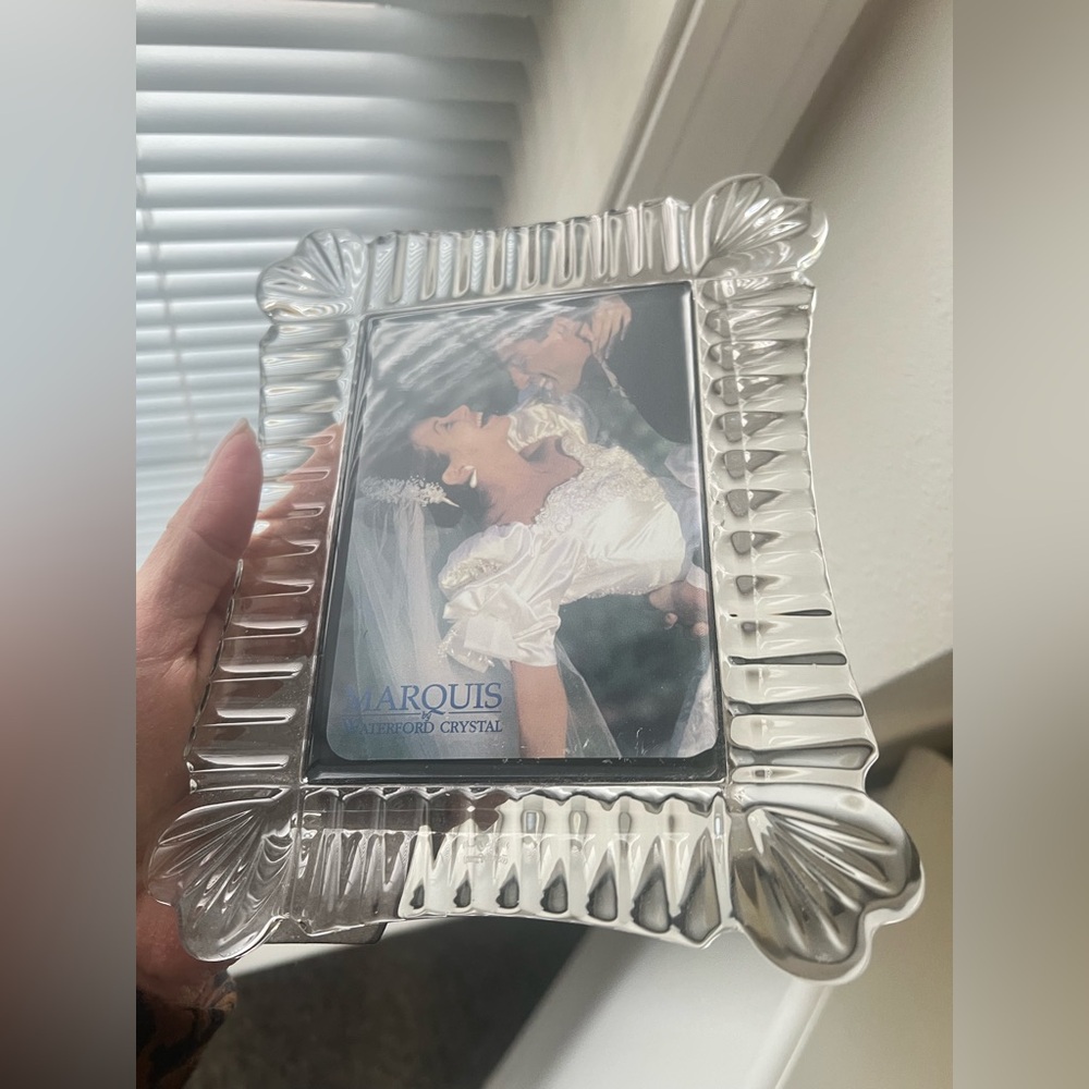 Marquis Waterford | Hearts Wedding Crystal Photo Frame 3.5" X 5"